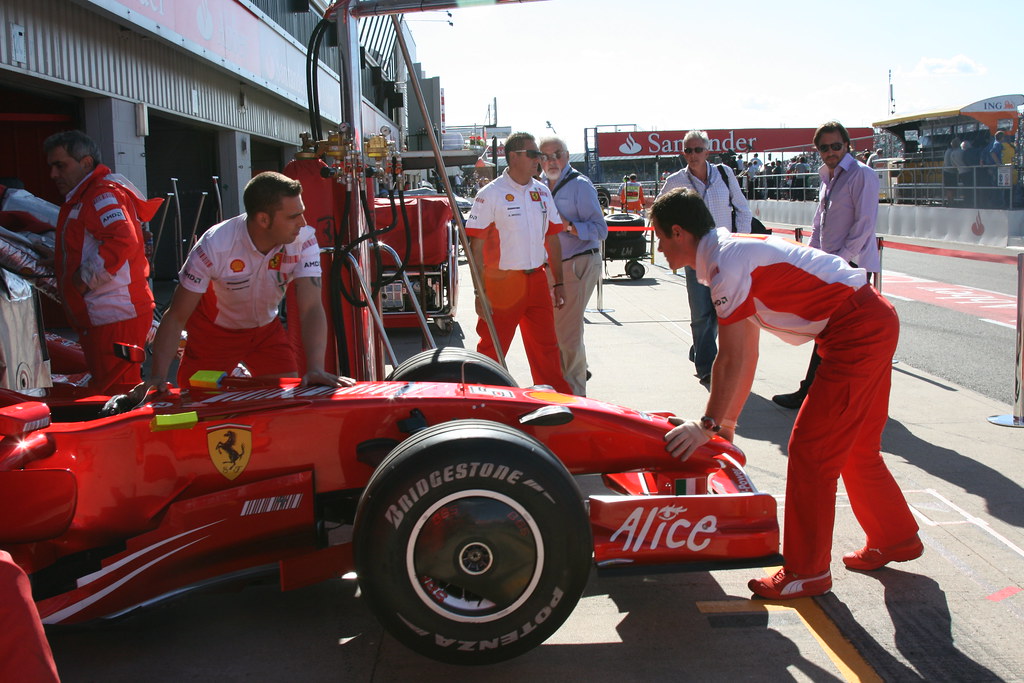 Ferrari Formula 1 team pit