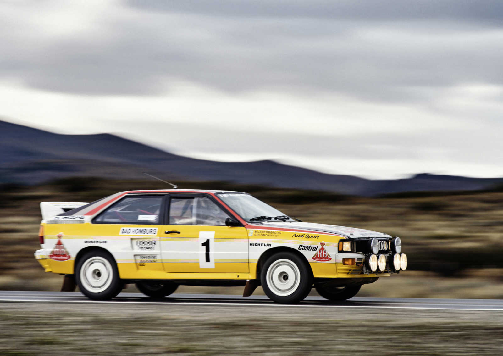 audi quattro group b comparison with wrc car