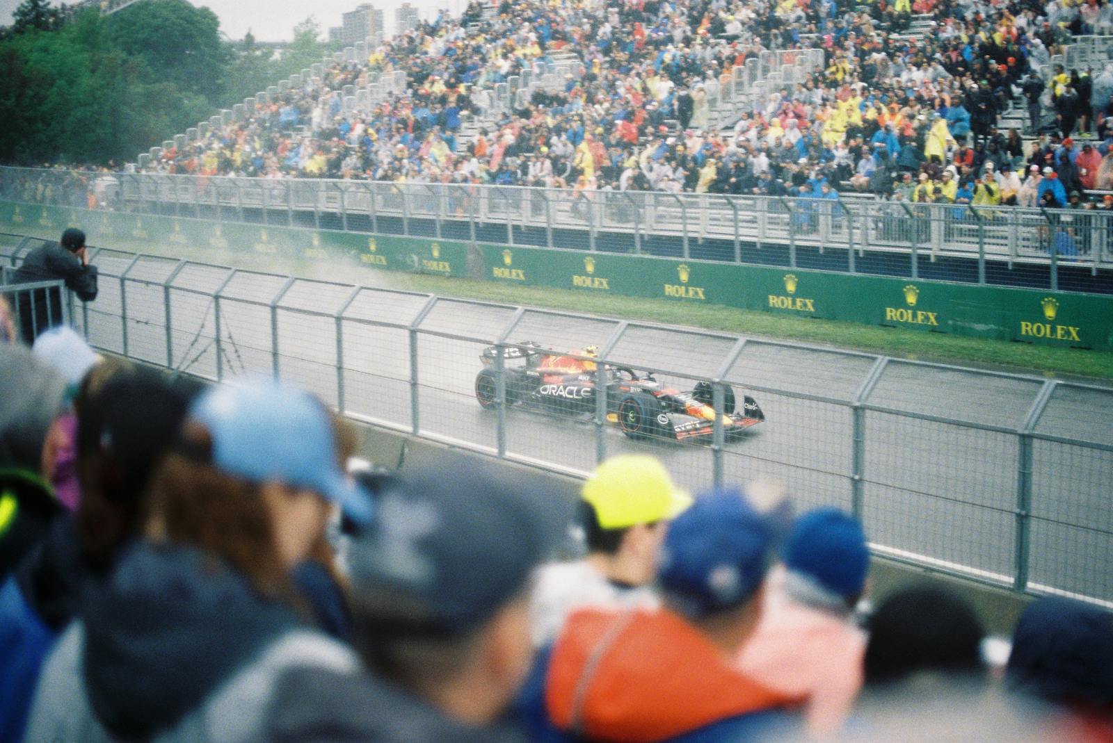 People Watching Formula One Car Race, Monza, Italy