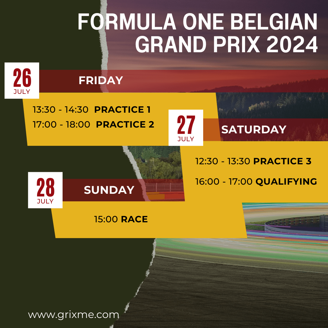 belgian grand prix 2024 for beginners schedule