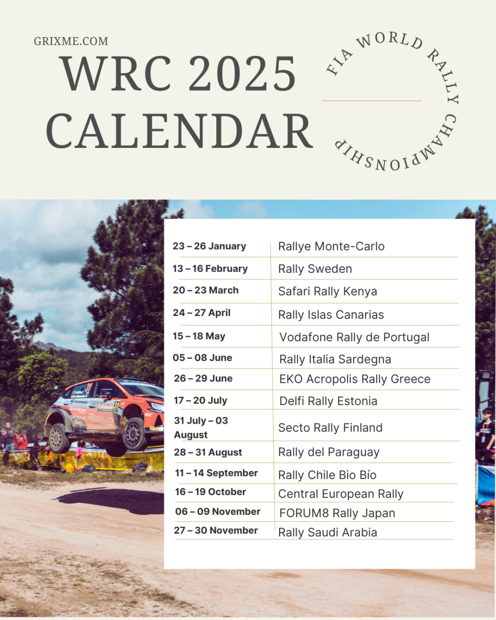 wrc 2025 calendar